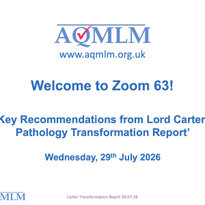 Zoom 63 - Key Recommendations from Lord Carter's Transformation Report